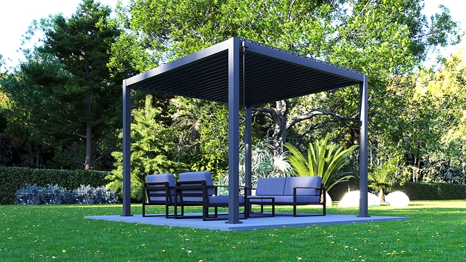 3.0m x 3.0m Kozmos Pergola 