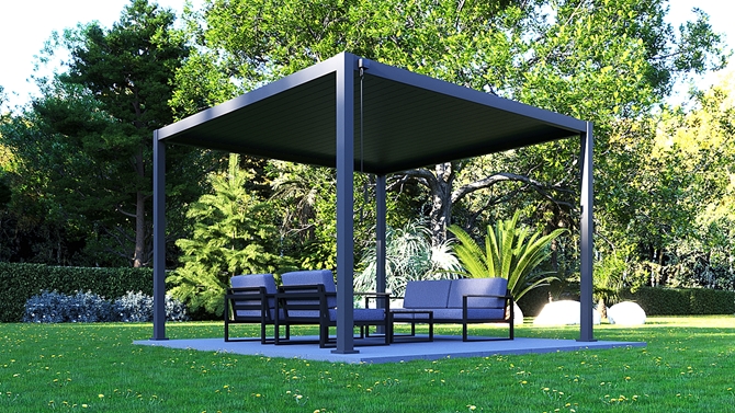 3.54m x 3.54m Kozmos Pergola 