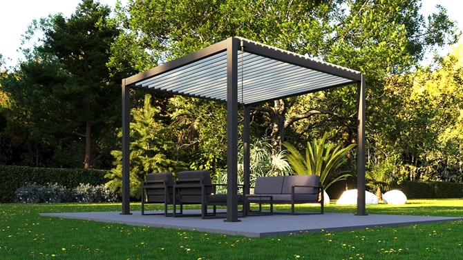 3.54m x 3.54m Kozmos Pergola 